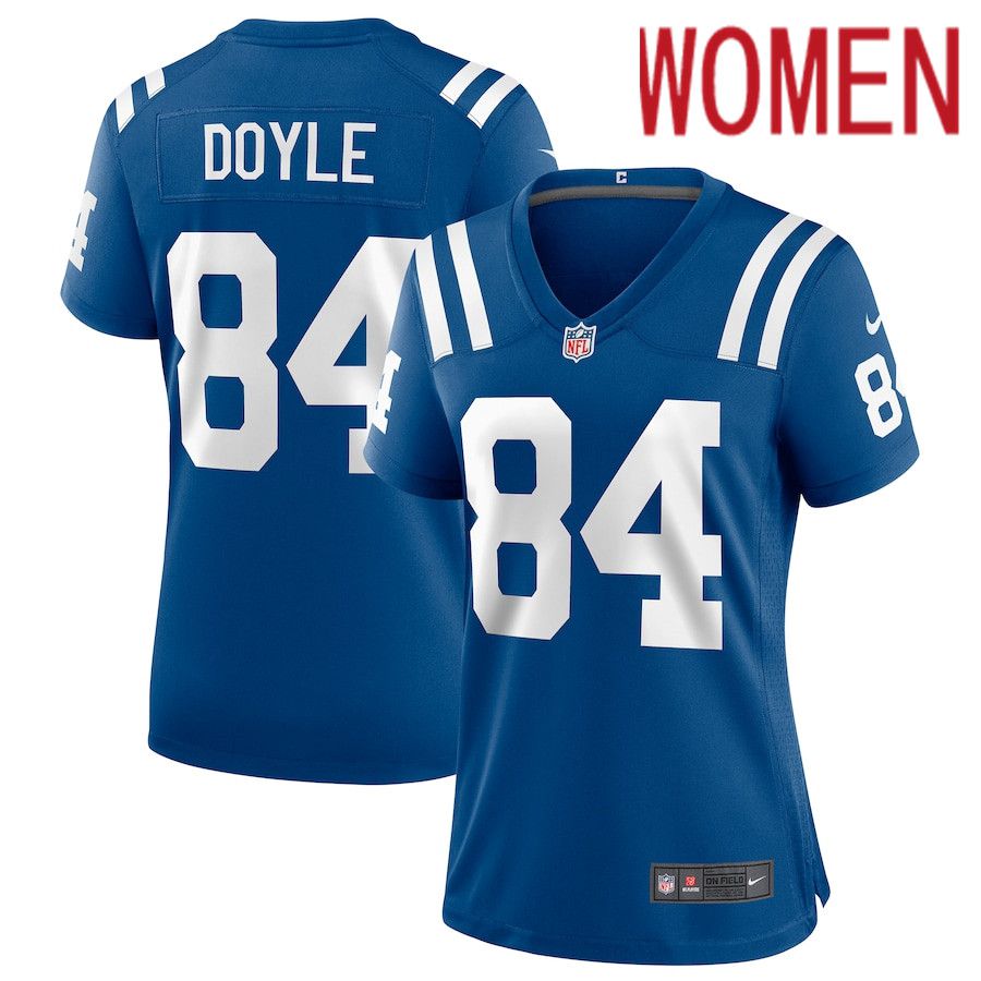 Women Indianapolis Colts 84 Jack Doyle Nike Royal Game NFL Jersey